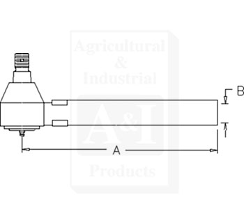 UJD00847    Tie Rod---Outer---Replaces RE54957